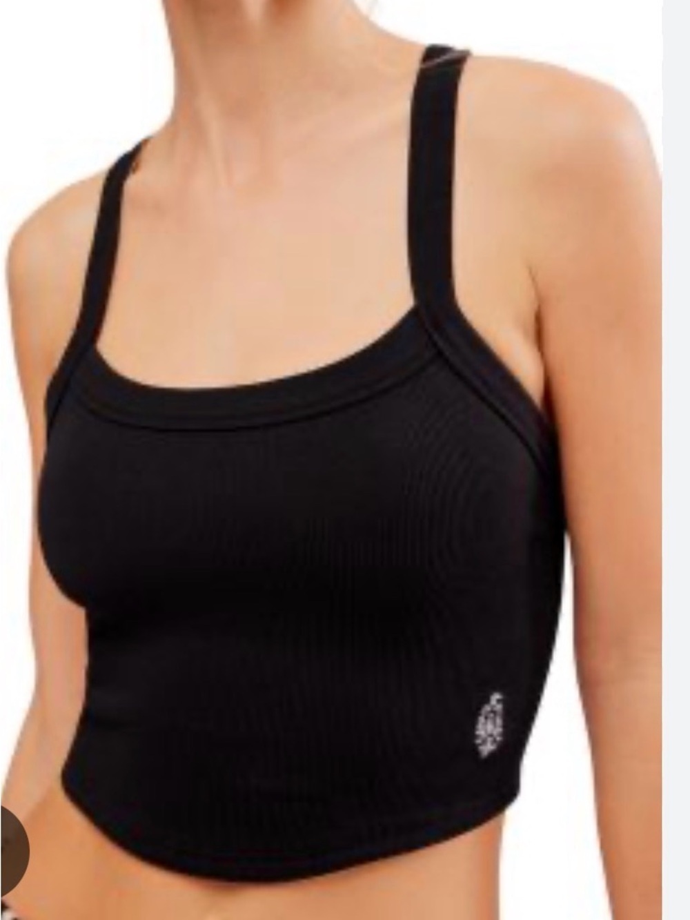 Free People FP Movement All Clear Solid Cami in Black Size XS/S New
